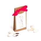 Portaconfetti comunione e cresima bambina colore avana Kraft